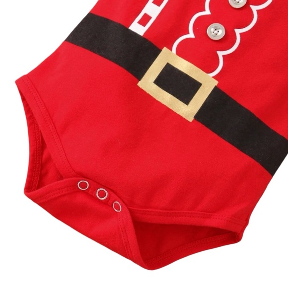 Festive Christmas romper/onesie with headband and detached tutu - Picture 2 of 3